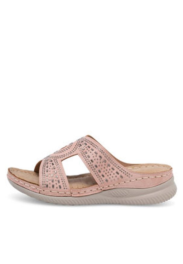 Clara Barson Klapki WYL05010-30 Różowy. Kolor: różowy. Materiał: syntetyk, skóra