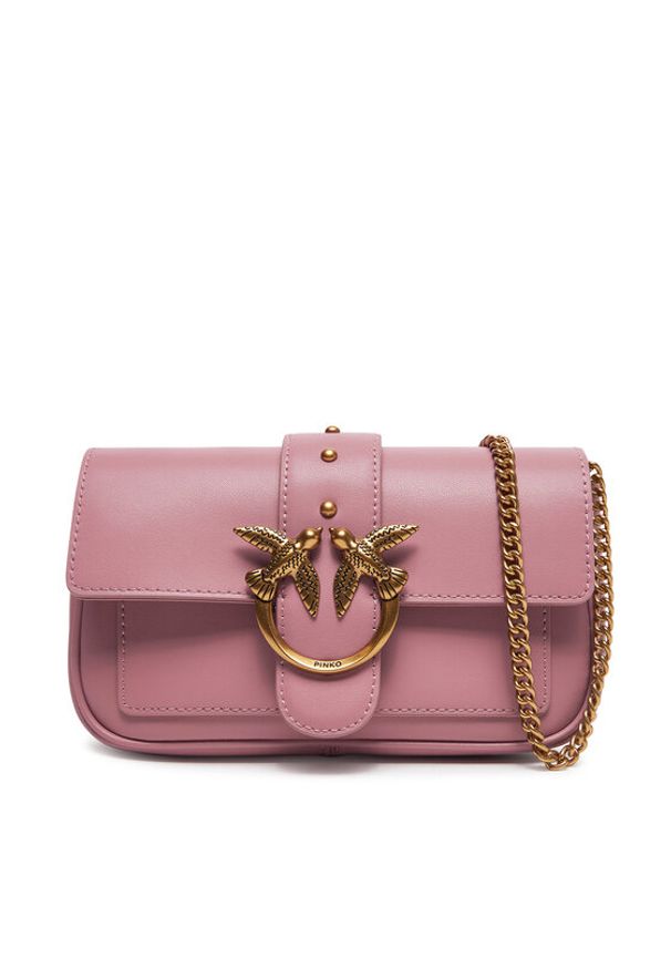 Pinko - PINKO Torebka Love One Pocket C PE 25 PCPL 100061 A0F1 Różowy. Kolor: różowy. Materiał: skórzane