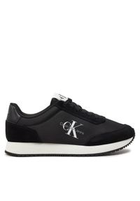 Calvin Klein Jeans Sneakersy Retro Runner Low Lace Ny Ml YW0YW01326 Czarny. Kolor: czarny. Materiał: materiał