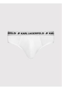Karl Lagerfeld - KARL LAGERFELD Komplet 3 par slipów Logo 211M2103 Biały. Kolor: biały. Materiał: bawełna #4