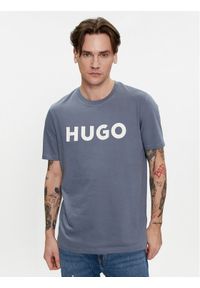 Hugo T-Shirt Dulivio 50467556 Niebieski Regular Fit. Kolor: niebieski. Materiał: bawełna