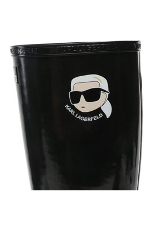 Karl Lagerfeld - KARL LAGERFELD Kalosze KL47090N Czarny. Kolor: czarny. Materiał: syntetyk