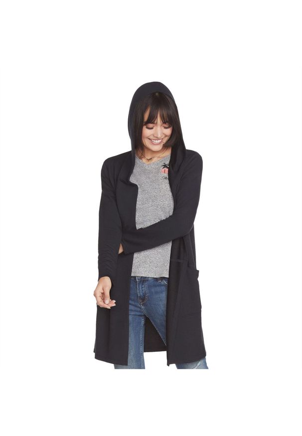 skechers - Bluza Damska Skechers. Kolor: czarny. Materiał: polar