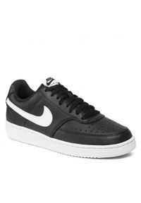 Buty do chodzenia męskie Nike Court Vision Low. Zapięcie: sznurówki. Kolor: czarny. Materiał: materiał, syntetyk, tkanina. Szerokość cholewki: normalna. Model: Nike Court. Sport: turystyka piesza