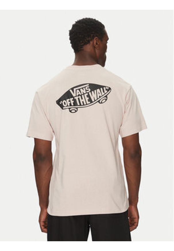 Vans T-Shirt Style 76 II VN000P50 Różowy Loose Fit. Kolor: różowy. Materiał: bawełna