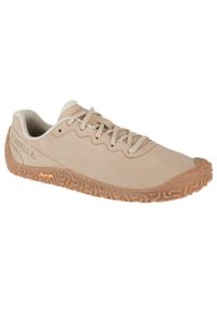 Buty do biegania damskie Merrell Vapor Glove 6 LTR. Kolor: beżowy. Materiał: guma, materiał, tkanina, syntetyk