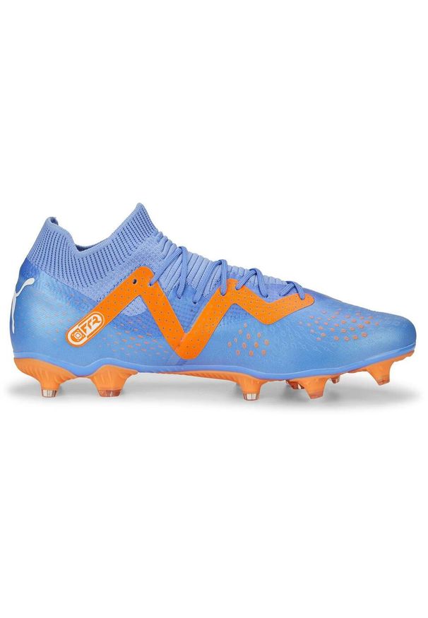 Buty piłkarskie męskie Puma Future Match Fgag M. Zapięcie: sznurówki. Kolor: niebieski. Materiał: materiał, syntetyk. Szerokość cholewki: normalna. Sport: piłka nożna