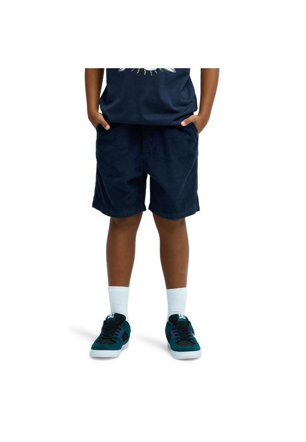 Quiksilver - Spodenki z elastyczną talią dla Chłopcy TAXER Czarny. Kolor: niebieski. Materiał: bawełna, tkanina. Długość: krótkie. Sezon: lato
