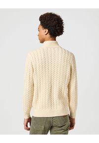 Wrangler - MĘSKI SWETER WRANGLER HALF ZIP KNIT ECRU 112357290 #6