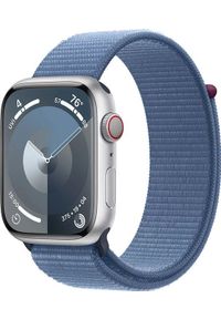 APPLE - Smartwatch Apple Watch 9 GPS + Cellular 45mm Silver Alu Sport Loop Niebieski (MRMJ3QP/A). Rodzaj zegarka: smartwatch. Kolor: niebieski. Styl: sportowy