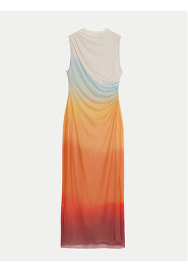 Desigual Sukienka codzienna 24WWVKXZ Kolorowy Regular Fit. Okazja: na co dzień. Materiał: syntetyk. Wzór: kolorowy. Typ sukienki: proste. Styl: casual