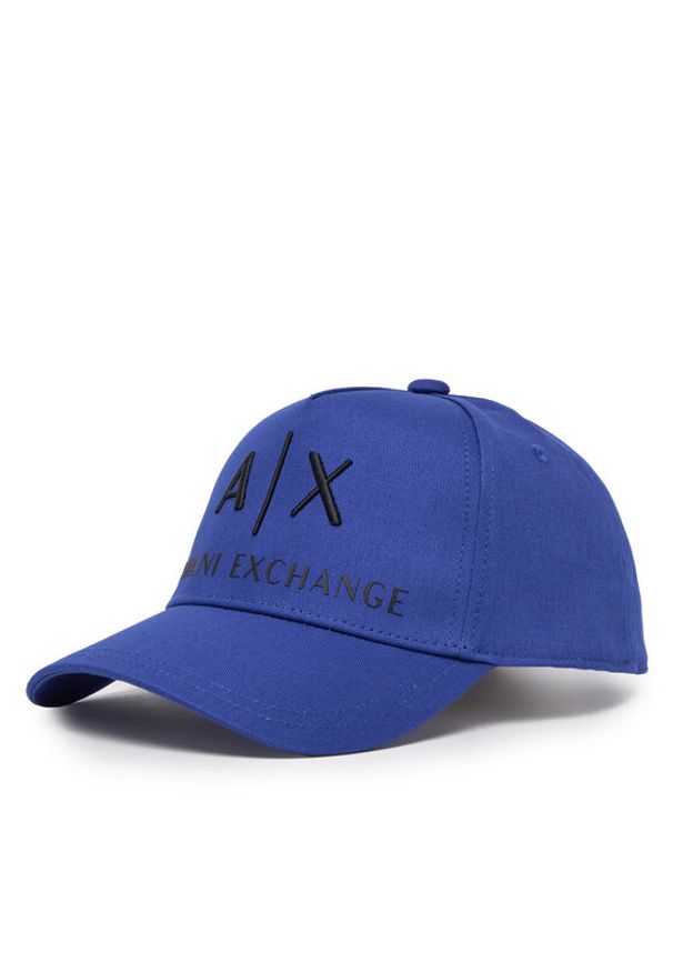 Armani Exchange Czapka z daszkiem 954039 CC513 UB088 Niebieski. Kolor: niebieski. Materiał: materiał, bawełna