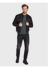 Calvin Klein Kurtka bomber Hero K10K109907 Czarny Relaxed Fit. Kolor: czarny. Materiał: syntetyk