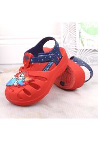 zaxy - Komfortowe sandały dziecięce pachnące czerwone Psi Patrol Zaxy JJ385044 01GR22BR. Kolor: czerwony. Materiał: guma #5
