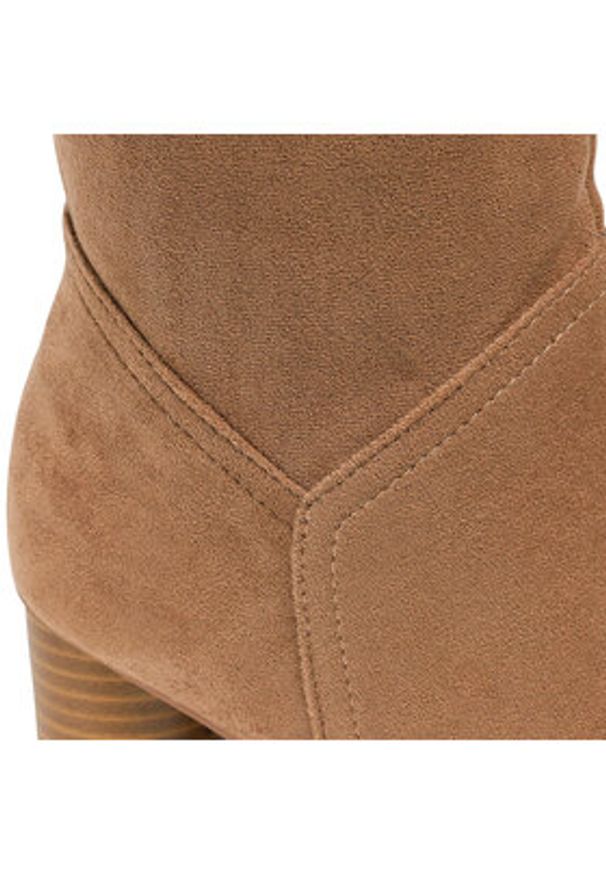 Jenny Fairy Kozaki LS5784-02 Brązowy. Kolor: brązowy. Materiał: materiał