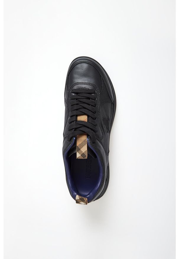 Burberry - Sneakersy męskie skórzane BURBERRY. Materiał: skóra