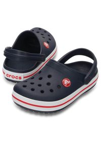 Buty klapki sandały chodaki dziecięce Crocs Crocband Clog. Kolor: niebieski. Styl: sportowy #2