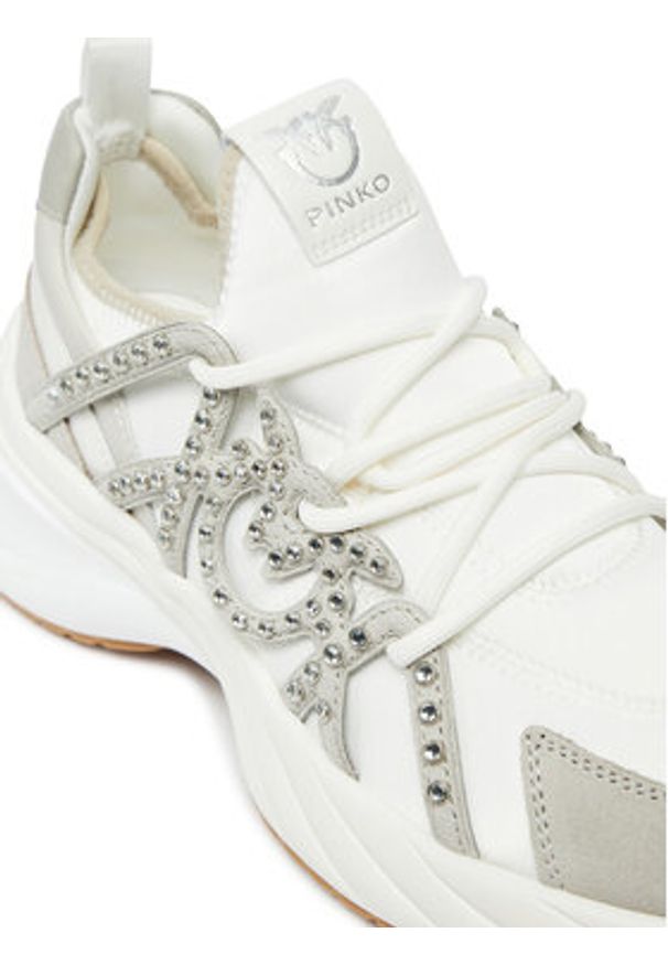 Pinko - PINKO Sneakersy Ariel 16 SS0085 T029 Biały. Kolor: biały. Materiał: materiał