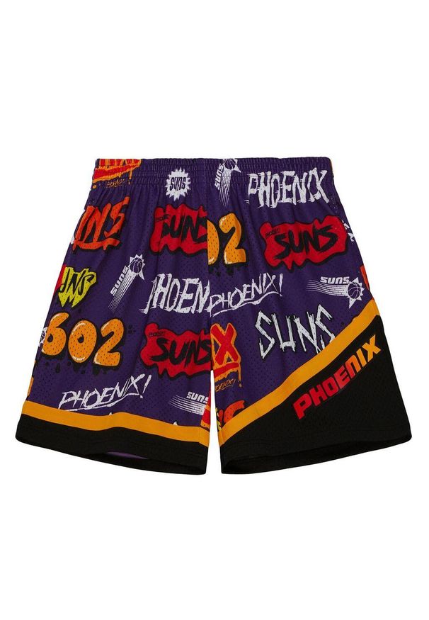 Mitchell & Ness - Spodenki z naklejką Phoenix Suns Swingman 1996/97. Kolor: fioletowy. Sport: koszykówka