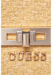 Guess - GUESS Beżowa torebka Emilee Luxury. Kolor: beżowy #5