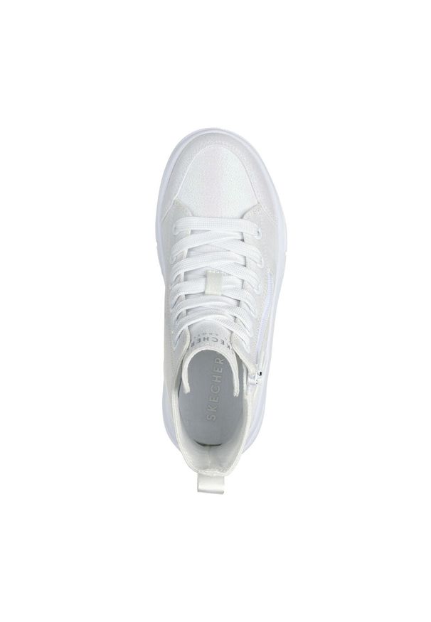 skechers - Buty do chodzenia dla dzieci Skechers Hyperlift. Kolor: biały. Materiał: materiał, syntetyk. Szerokość cholewki: normalna. Sport: turystyka piesza