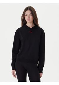 Hugo Bluza 50490594 Czarny Relaxed Fit. Kolor: czarny. Materiał: bawełna #1