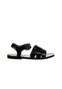 melissa - Sandały Melissa Basket Sandal Ad Black Beige 010449, Czarny, Guma - 37. Okazja: na plażę. Kolor: czarny. Materiał: tworzywo sztuczne. Sezon: lato. Styl: wakacyjny #1
