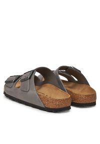 Birkenstock Klapki Arizona LEOI 1027026 Szary. Kolor: szary. Materiał: skóra, zamsz