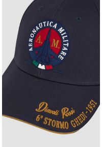 Aeronautica Militare - AERONAUTICA MILITARE Granatowa męska czapka z daszkiem. Kolor: niebieski. Materiał: materiał. Styl: casual, sportowy #4