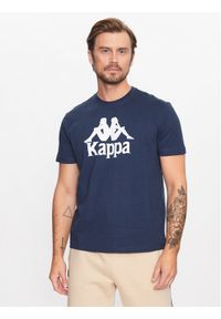 Kappa T-Shirt 303910 Granatowy Regular Fit. Kolor: niebieski. Materiał: bawełna #1