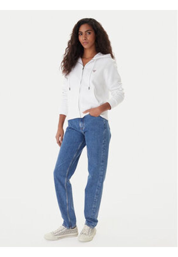 Guess Jeans Bluza W4YQ03 KC811 Biały Regular Fit. Kolor: biały. Materiał: bawełna