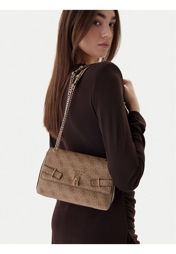 Guess Torebka Yesba HWSG78 33210 Beżowy. Kolor: beżowy. Materiał: skórzane