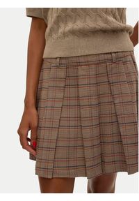 Vero Moda Spódnica mini Ellie 10312853 Beżowy Regular Fit. Kolor: beżowy. Materiał: syntetyk #4