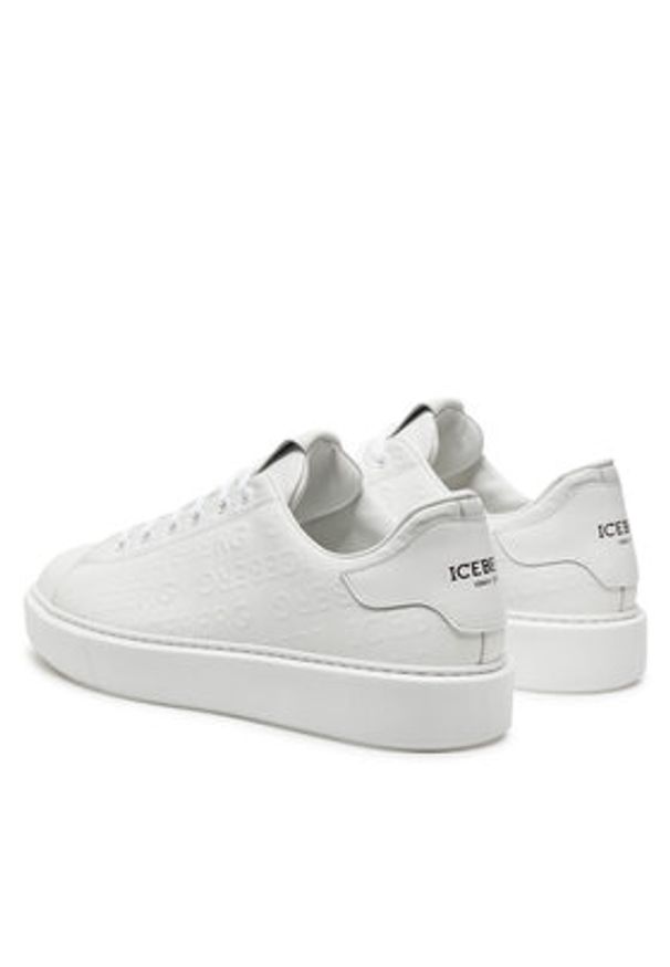 Iceberg Sneakersy IU1684 Biały. Kolor: biały. Materiał: skóra