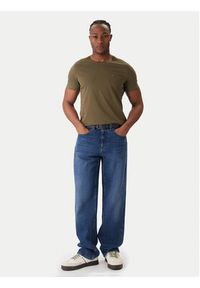 Tommy Jeans T-Shirt DM0DM04411 Zielony Slim Fit. Kolor: zielony. Materiał: bawełna #5