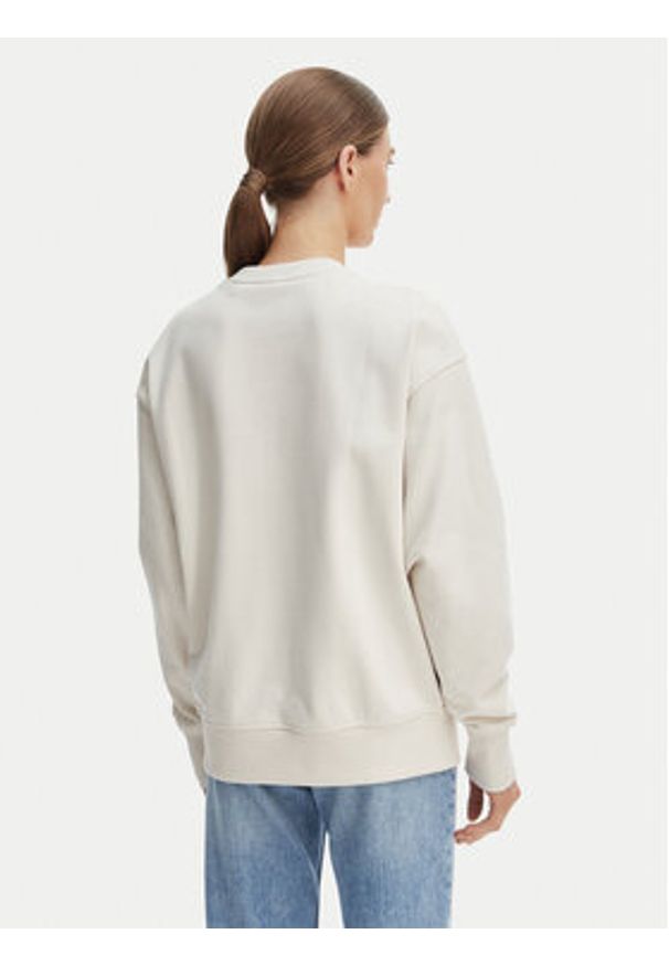 BOSS Bluza C_Eteia_5 50534821 Beżowy Oversize. Kolor: beżowy. Materiał: bawełna