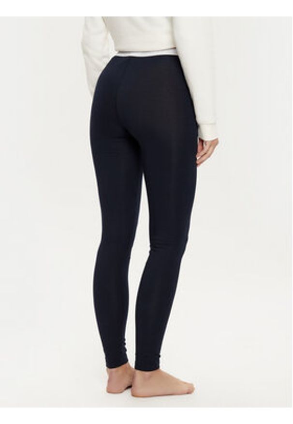 TOMMY HILFIGER - Tommy Hilfiger Legginsy UW0UW05576 Granatowy Slim Fit. Kolor: niebieski. Materiał: bawełna