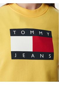 Tommy Jeans Bluza Flag DW0DW22564 Żółty jasny Regular Fit. Kolor: żółty. Materiał: bawełna #3