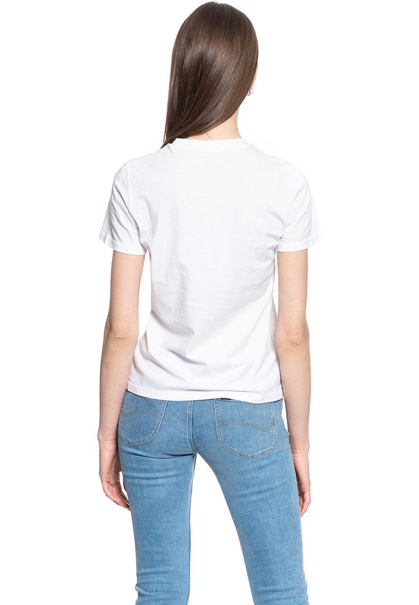 Lee - DAMSKI T-SHIRT LEE ESSENTIAL SLIM TEE BRIGHT WHITE L41HEPLJ 112108962