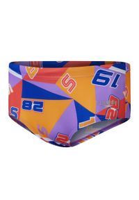 Slipy kąpielowe dziecięce Speedo 13 Allover Club Training Digital Brief. Kolor: czerwony. Wzór: kolorowy, nadruk