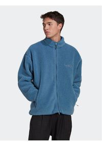 Adidas - adidas Kurtka przejściowa Reclaim Sherpa Jacket HK2770 Niebieski Regular Fit. Kolor: niebieski. Materiał: syntetyk