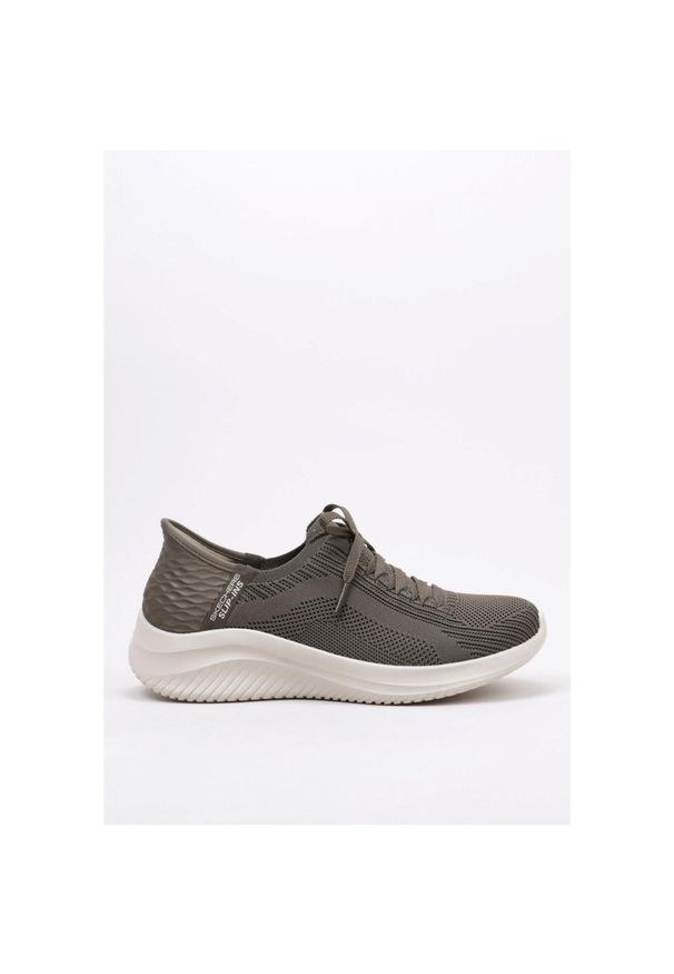skechers - Buty Kobieta Skechers Ultra Flex 3.0 brązowy. Zapięcie: bez zapięcia. Kolor: zielony. Model: Skechers Sport. Sport: turystyka piesza