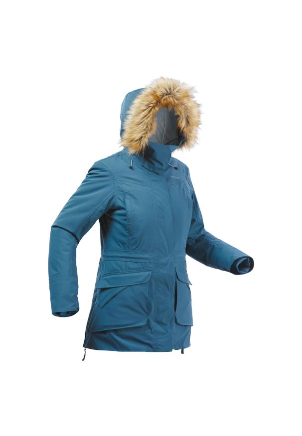 quechua - Second Life - Parka turystyczna damska zimowa Quechua SH900... - Stan Dobry. Kolor: niebieski. Sezon: zima