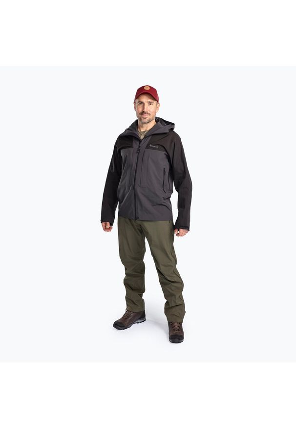 PINEWOOD - Kurtka przeciwdeszczowa męska Pinewood Abisko Trekking 3L. Kolor: wielokolorowy, szary, czarny. Sport: turystyka piesza