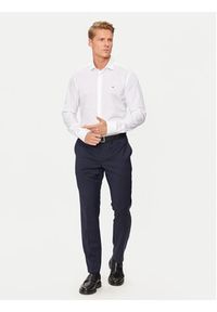 TOMMY HILFIGER - Tommy Hilfiger Koszula MW0MW38347 Biały Slim Fit. Kolor: biały. Materiał: bawełna #4