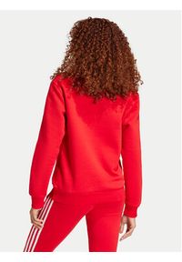 Adidas - adidas Bluza Essentials 3-Stripes IY1704 Czerwony Regular Fit. Kolor: czerwony. Materiał: bawełna
