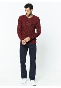 Wrangler - MĘSKI SWETER WRANGLER TWISTED CREW KNIT RHUBARB RED W85749QRO #3