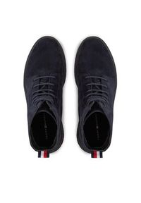 TOMMY HILFIGER - Tommy Hilfiger Trzewiki Hilfiger Core Suede Boot FM0FM04674 Niebieski. Kolor: niebieski #3