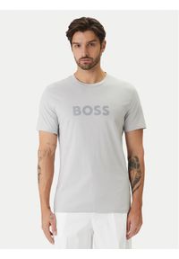 BOSS T-Shirt 50491706 Szary Regular Fit. Kolor: szary. Materiał: bawełna #1
