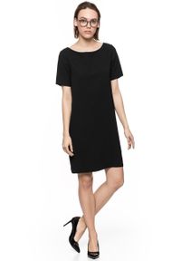 Tom Tailor - TOM TAILOR O-SHAPE DRESS DAMSKA SUKIENKA 5018496.00.75 COL. 2999. Długość rękawa: krótki rękaw. Typ sukienki: proste. Styl: klasyczny, elegancki #8